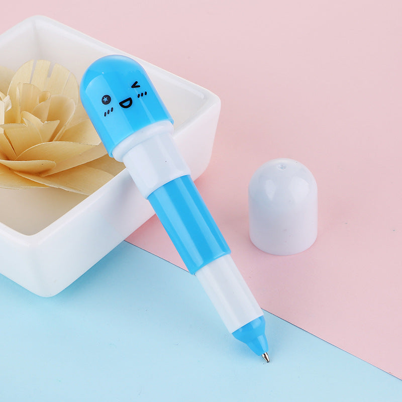 Wholesale Mini Cute Expression Pills Plastic Ballpoint Pens